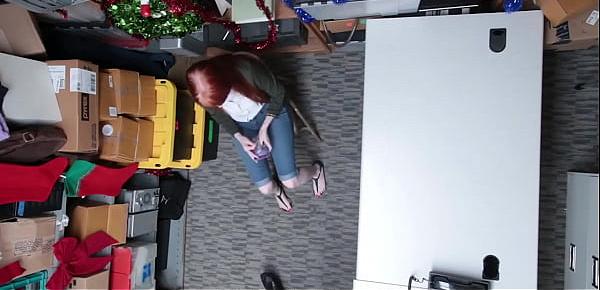 trendsSlut Young Redhead Masturbated and Fucked by Mall Cop - Krystal Orchid